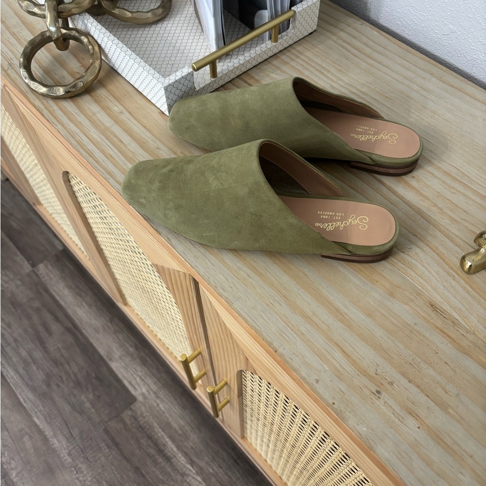 Seychelles Sage Green Women's Mules